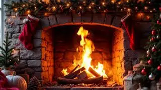🎄 Crackling Fireplace & Classic Holiday Music 🎅 | Best Christmas Songs 2024 ❄