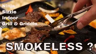 Ninja Sizzle Smokeless Indoor Grill & Griddle - Model:GR101- First Try and Review