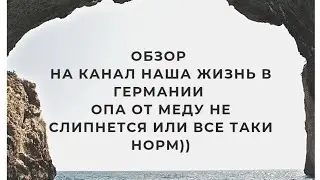 Обзор на канал Наша жизнь в Германии: Опа от меда не слипнется или идеально все? 