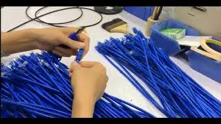 Cat5 cat6 patch cord production line