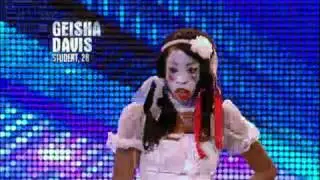 Geisha Davis Humpty Dumpty Freak - Britains Got Talent..