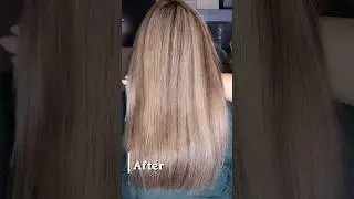 Smooth, Glossy Hair in One Session 🌟 | Botox + Color Fix Magic&rdquo;