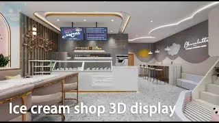 🍦 Ice cream shop design | Render video