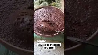 Mousse de chocolate low carb