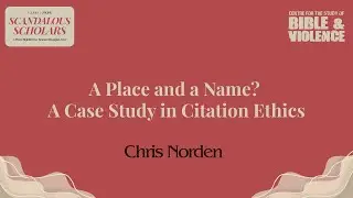 A Place and a Name? A Case Study in Citation Ethics &mdash; Chris Norden | Scandalous Scholars