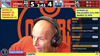 COACH FRENCHY REACTIONS AFTER THE MC DAVID GOAL AGAINST THE NEW YORK RANGERS