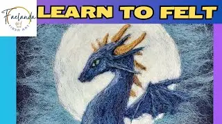 How to Needle Felt a Simple Blue Dragon | Easy DIY Felt Dragon Tutorial for Beginners