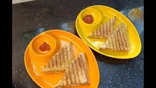 Grilled Cheese Sandwich With Vegetable and Egg
