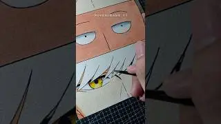 Mash Burnedead 🤜 Drawing!!! #shorts #anime #painting