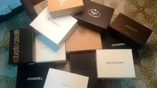 Designer shoe collection, Chanel, Louboutin, Balenciaga, Givenchy, Gucci, Prada.....