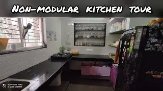 my small kitchen tour in tamil | Non modular kitchen | open self organization | Pavi Tamil youtuber