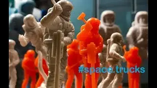 Marx Toys Apollo Astronaut Figures in 54mm and 150mm, From 1969 - 1978, and 1960s Marx Spacemen