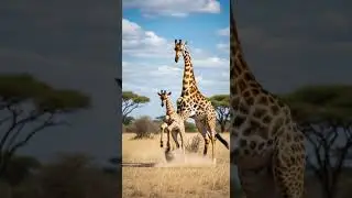 Unbelievable! Mother Giraffe Delivers EPIC newborn first steps #wildlife #animals #nature
