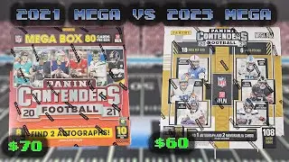 $70 Vs $60! 2021 Fanatics Exclusive Contenders Mega Box Vs 2023 Contenders Mega!