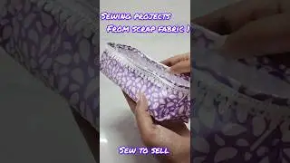 Sewing projects from scrap fabric 1| multi purpose storage box  #sewingproject #shorts #shortsfeed