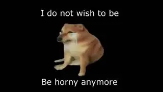 I do not wish to be horny anymore
