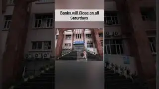 Banks will open only 5 working days #bank #banking #atm #banknifty  #bank5dayswork #rbi #bankclosed