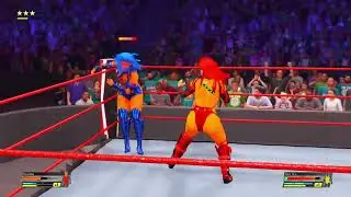 Wwe 2k22 Bluefire vs Demon redfire
