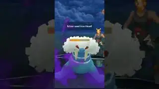 when my scizor got boomed by shadow walrein. #shorts #pokemongo #pokemon