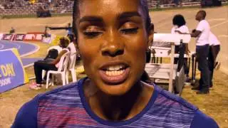 Shevon Stoddart 400m Hurdles Jamaica Invitational 2015 With Interview