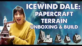 First Look at WizKids Icewind Dale Dungeons & Dragons Papercraft Terrain - Unboxing and Building