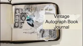 Vintage Autograph Book turned Journal