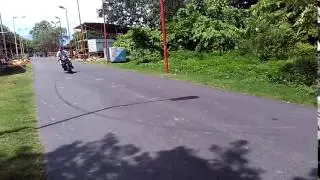 Bike slip accident