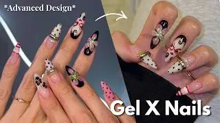 how to become a PRO at gel x nails | *advanced* nail art tutorial + amazon products