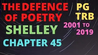 Shelley's A Defence of Poetry 2001 to 2019 trb solved questions