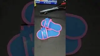 Paper 📜 sandals 🩴 Making#trendingshorts #artandcraft #craft #diy