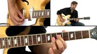 Swing Blues Rhythm Lesson - Comping Study 1 - David Blacker