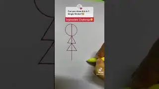 Only a genius can draw this?🤔 #math #tutor #mathtrick #learning #shorts #youtube #genius #puzzle