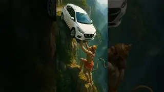 हनुमान जी ने Car को बचाया | Hanuman Ji Saves the Car #shorts #reels #ytshorts #ytreels #hanumanji