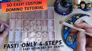 121- EASY PEASY 4 STEP DOMINOS! SHORTCUTS AND TIPS. RESIN ART DIY CRAFT