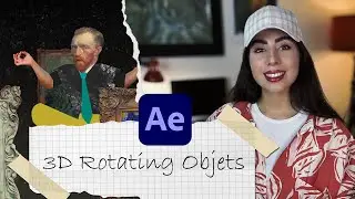 How to create 3d rotating objects in aftereffects