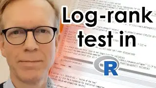 Log-rank test in R