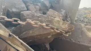 BIG ROCK 🪨 Crusher Machine - FULL Powerfull Process A Giant in Action-Big Rock Crushing