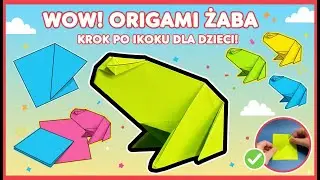 Łatwa Origami Żaba | Jak zrobić żabę z papieru krok po kroku dla początkujących