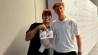 【テニス】世界2位のシナーに会ってきた【夢】I met world No.2 Jannik Sinner【tennis】