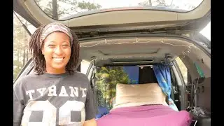 SOLO Black Female VAN LIFE in a “NO BUILD”/Minimal Setup | SUV CAMPERVAN TOUR!
