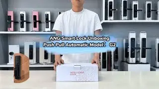 ANG Smart Door Lock Unboxing Tuya Wifi Push Pull Fingerprint Password Automatic Model：G2