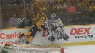 Aaron Dell Comes Out of Net Aggressively And Takes Uncharacteristic Interference Penalty