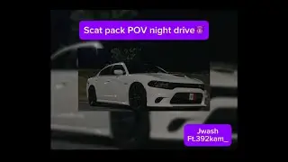 Scat Pack POV night drive through town #392 #automobile #burnout #srtpowered #donuts #cartok
