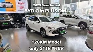 2025 New BYD Qin PLUS DM-i Intelligent Driving Edition 128KM Jinqu Enterprising Model PHEV