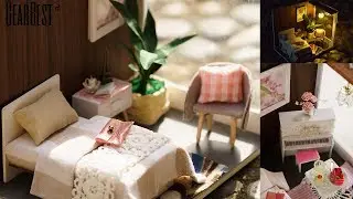 DIY Miniature Dollhouse Room (Modified Kit)
