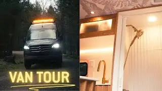 Gorgeous Artist Collab on LUXURY Sprinter Camper Van