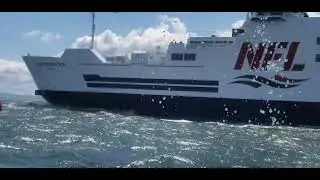 PEI ferry heading into some rough seas