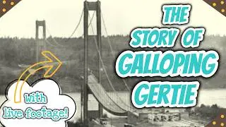 Story of Galloping Gertie with LIVE 1940s Footage | Tacoma Narrows Bridge
