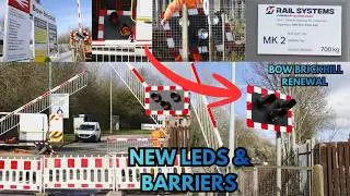 (BRAND NEW LEDs & BARRIERS) Bow Brickhill Level Crossing - The Renewal Process (22/02/26)