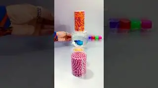 Fish Betta 🌈 Marbles & Beads Reverse Video. #shorts #fish #reverse #marble